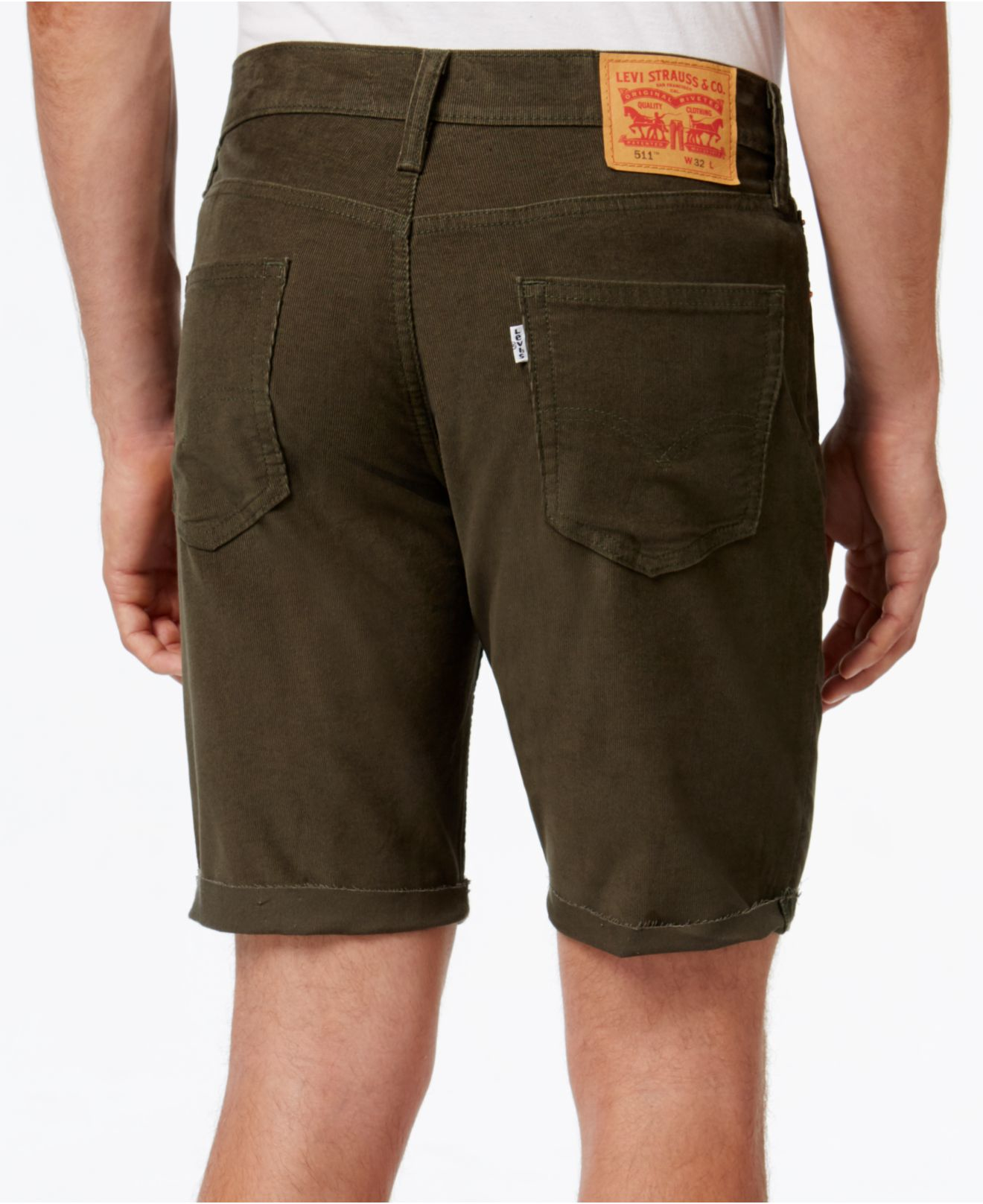 levi's corduroy shorts